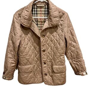 Burberry Tan Quilted Jacket Small | Mainline Classic Check | Luxury Outerwear
